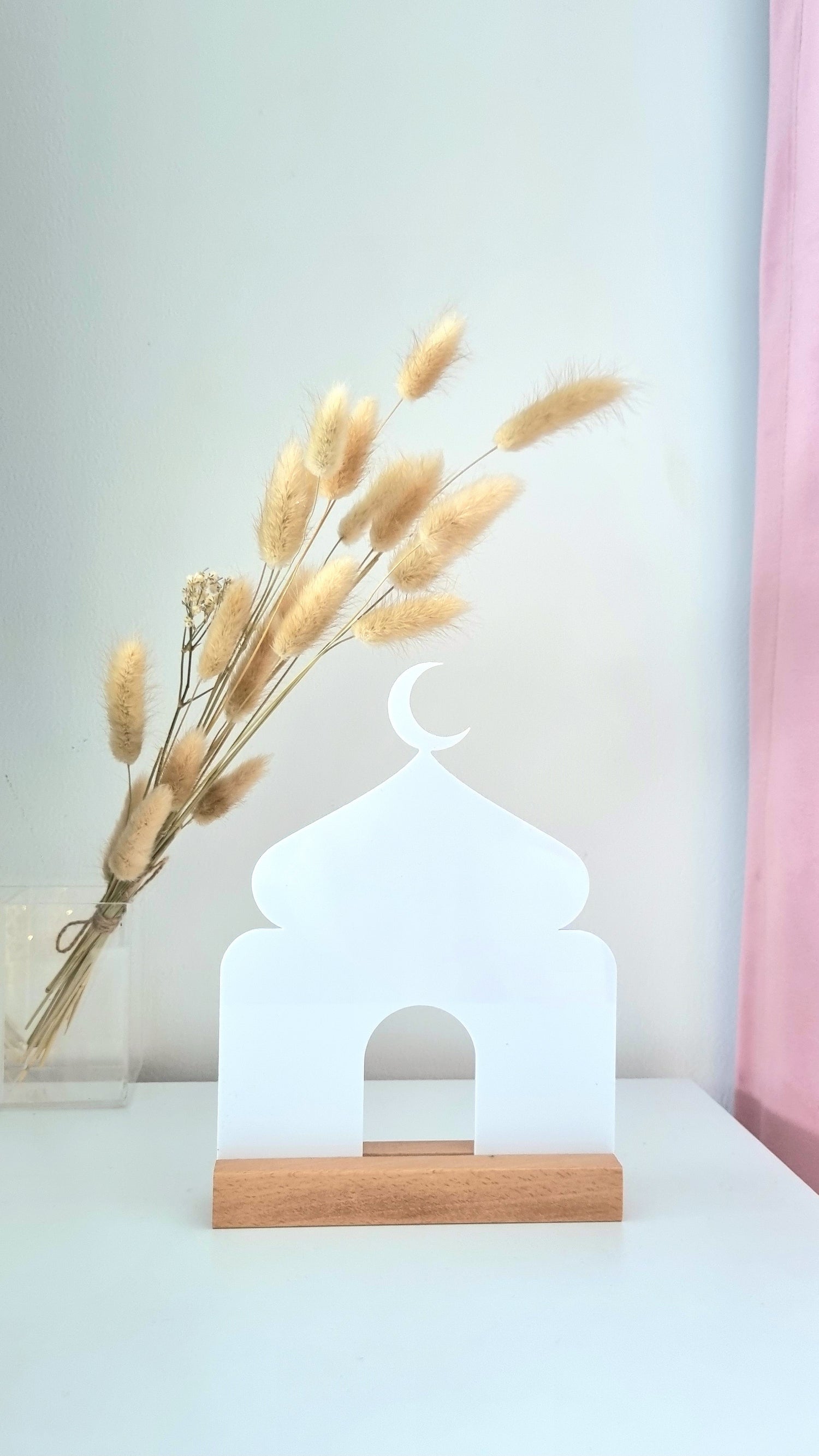 Décoration en forme de mosquée 1 - Acrylique Blanc - Happy Muz Deco
