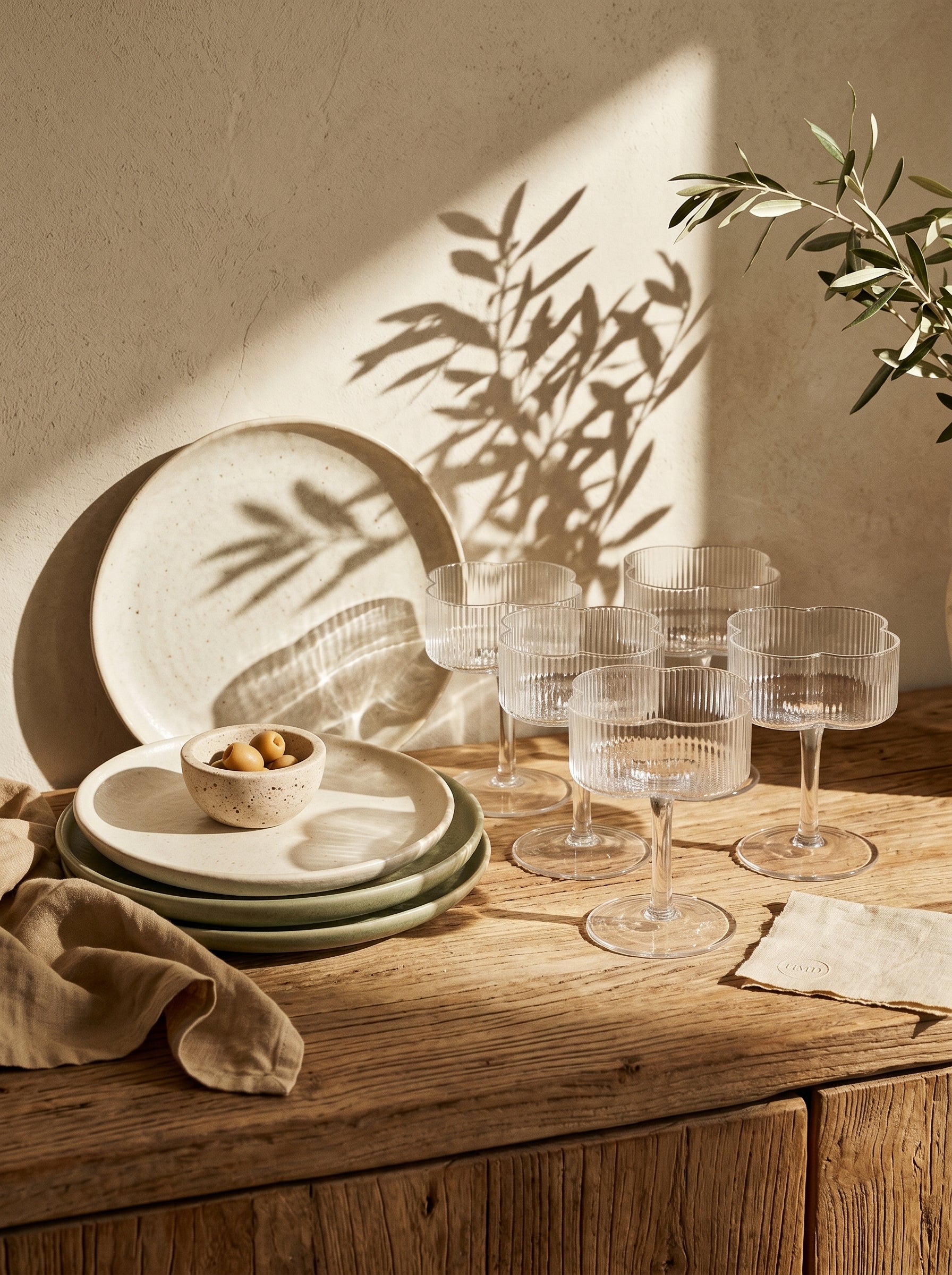 Lot de 6 verres à cocktail Trèfle