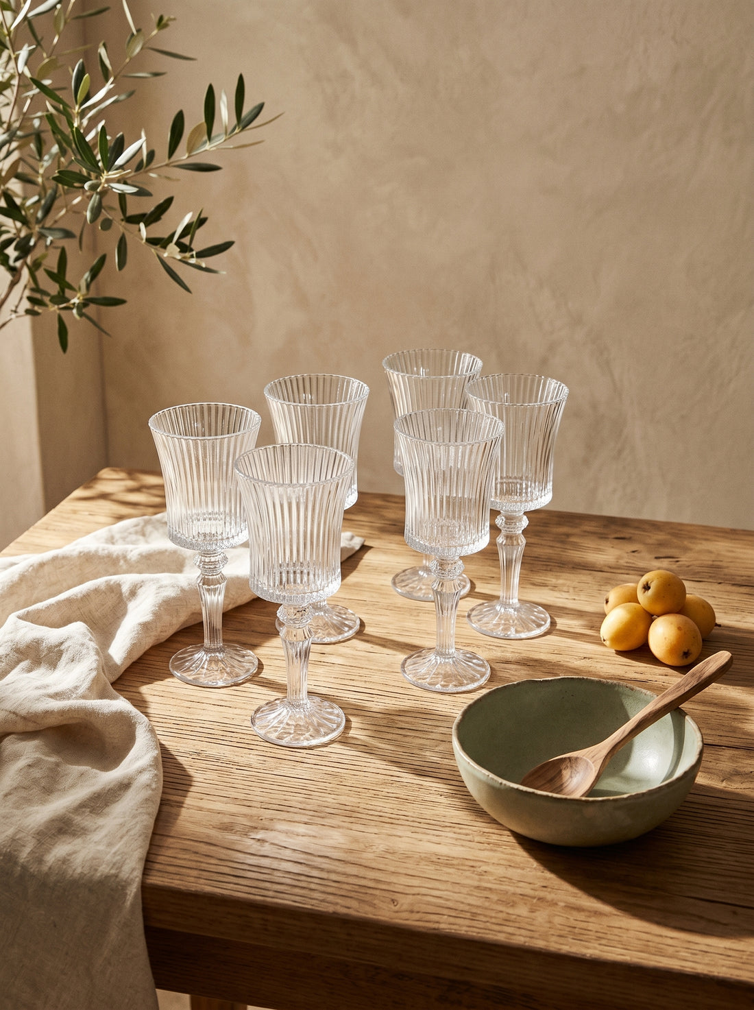 Lot de 6 Verres à pieds Lines élegance