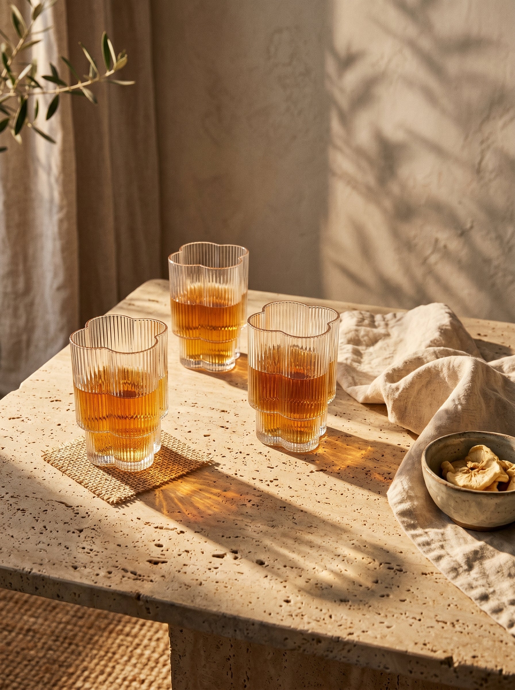 Lot de 6 petits verres Trèfle