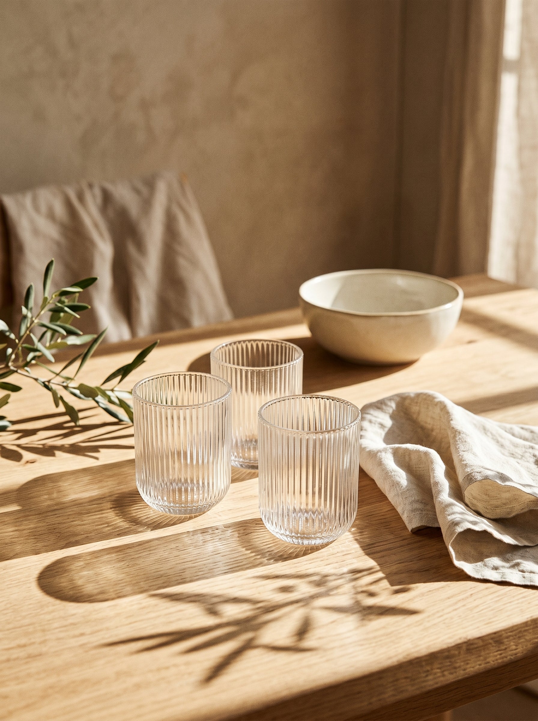 Lot de 6 Petits Verres Stripped