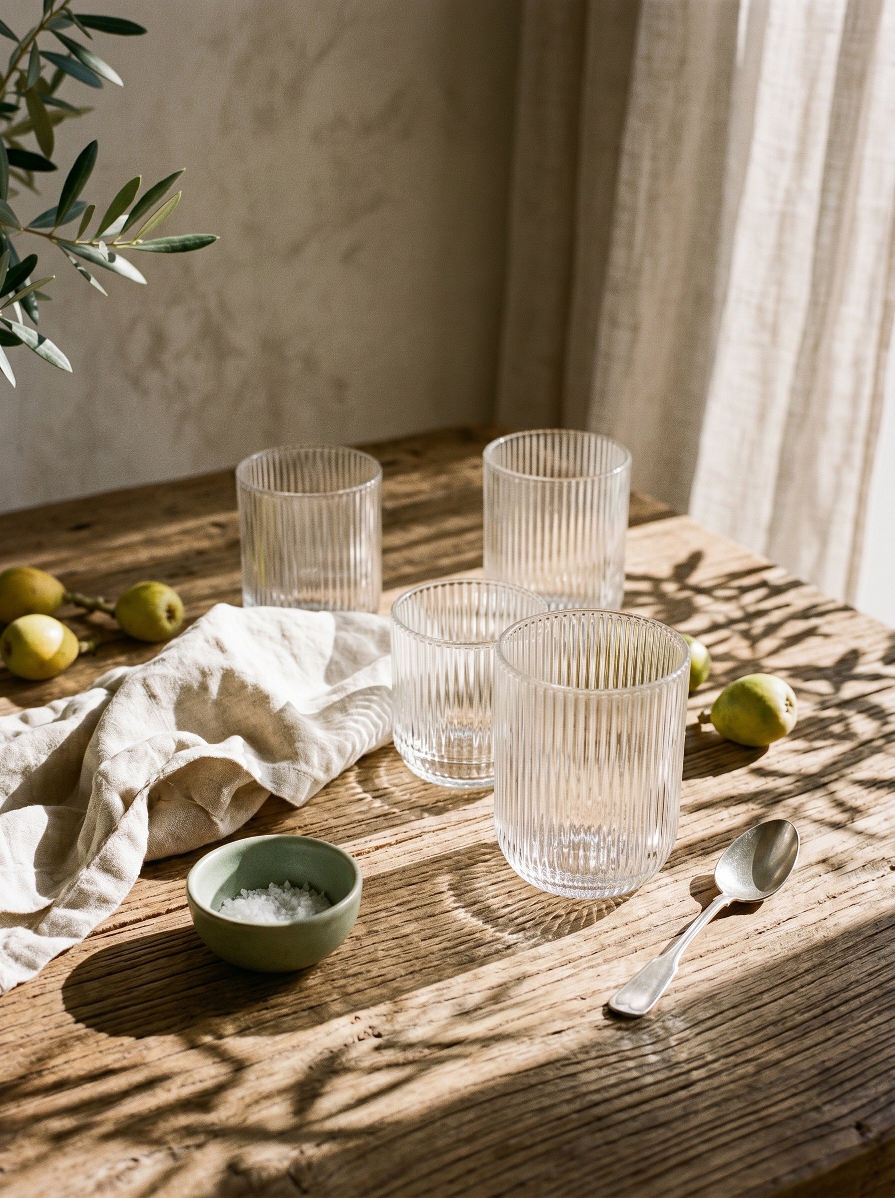 Lot de 6 Petits Verres Stripped