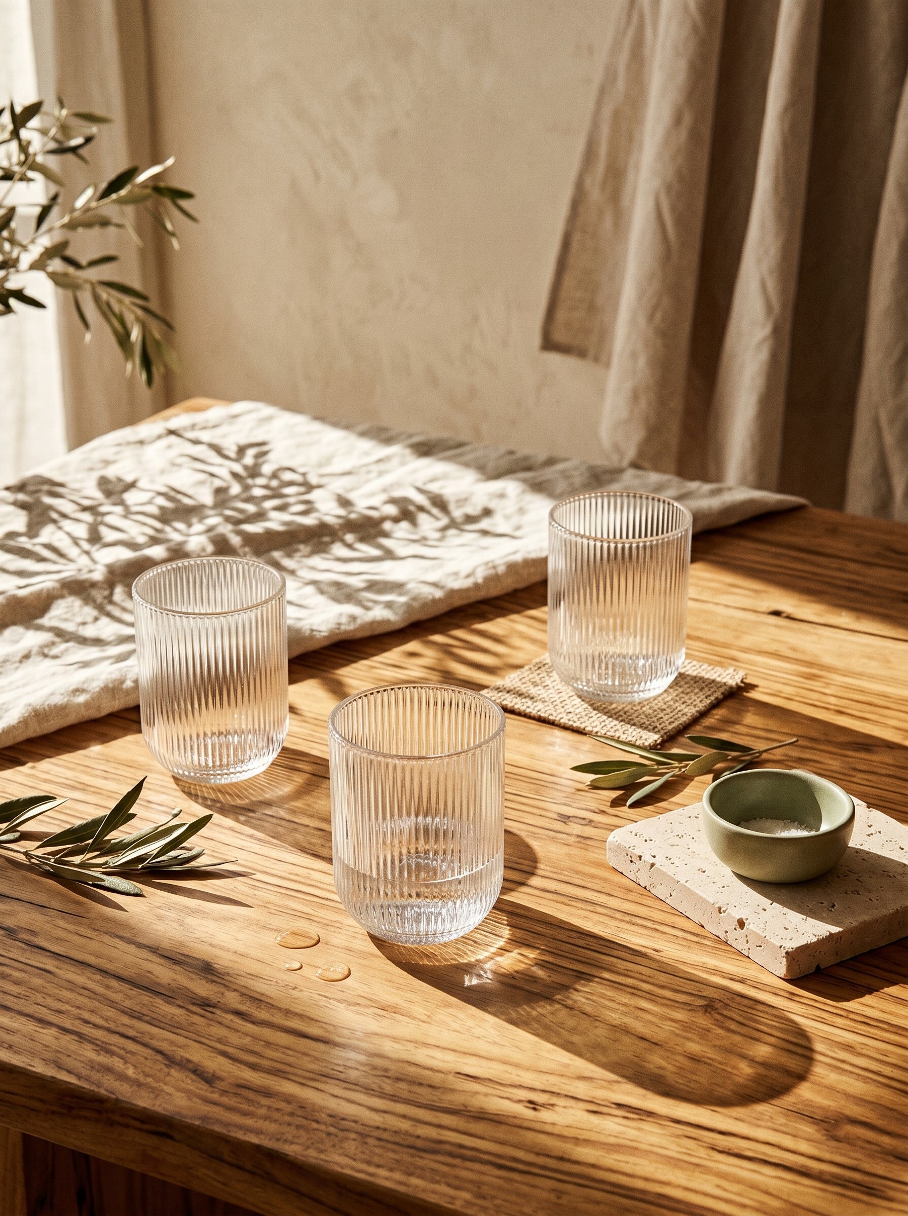 Lot de 6 Petits Verres Stripped