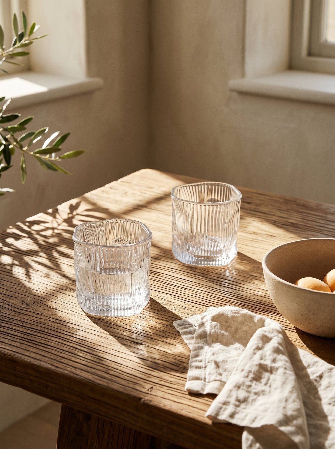 Lot de 6 Petits Verres Design Wave Lines