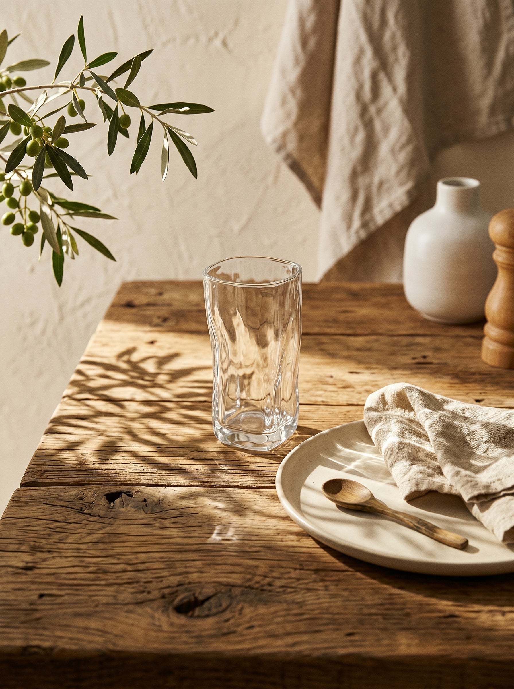 Lot de 6 Grands Verres Design Wave