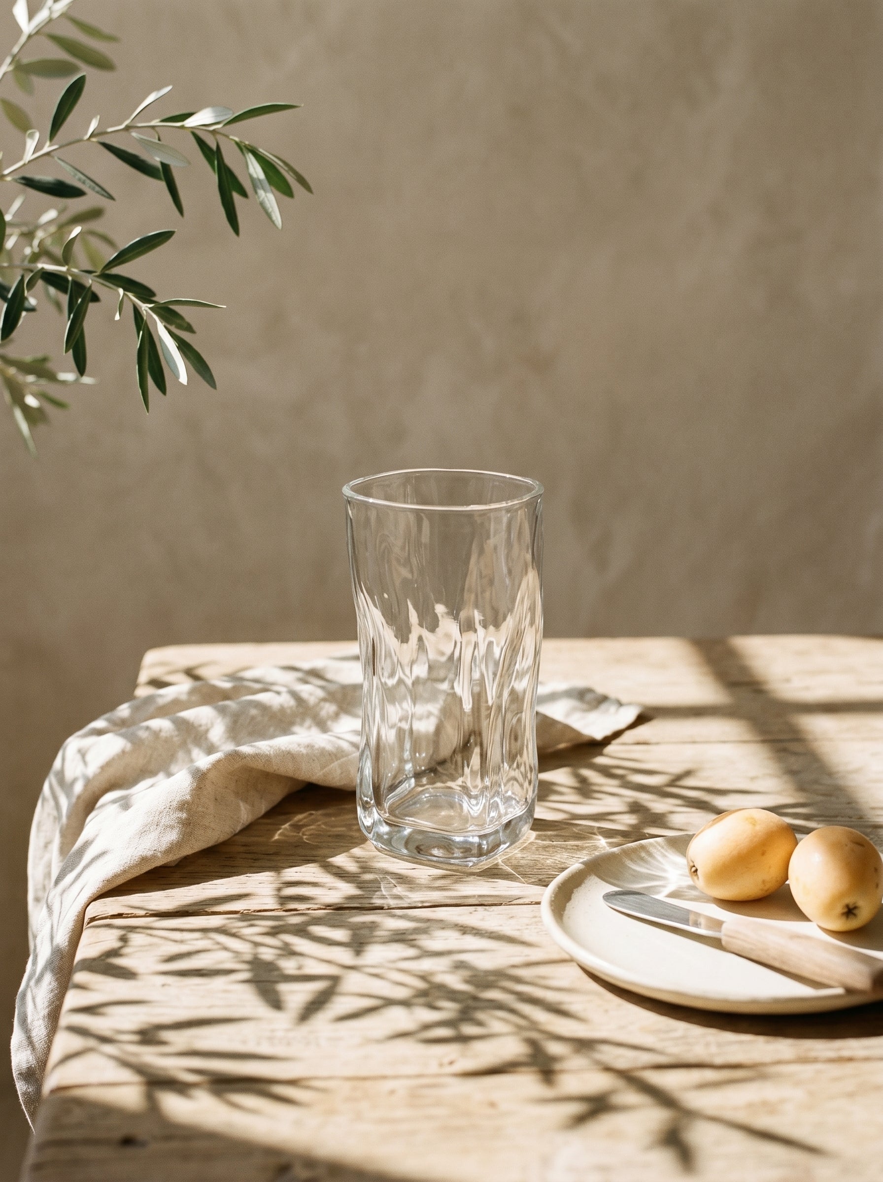 Lot de 6 Grands Verres Design Wave