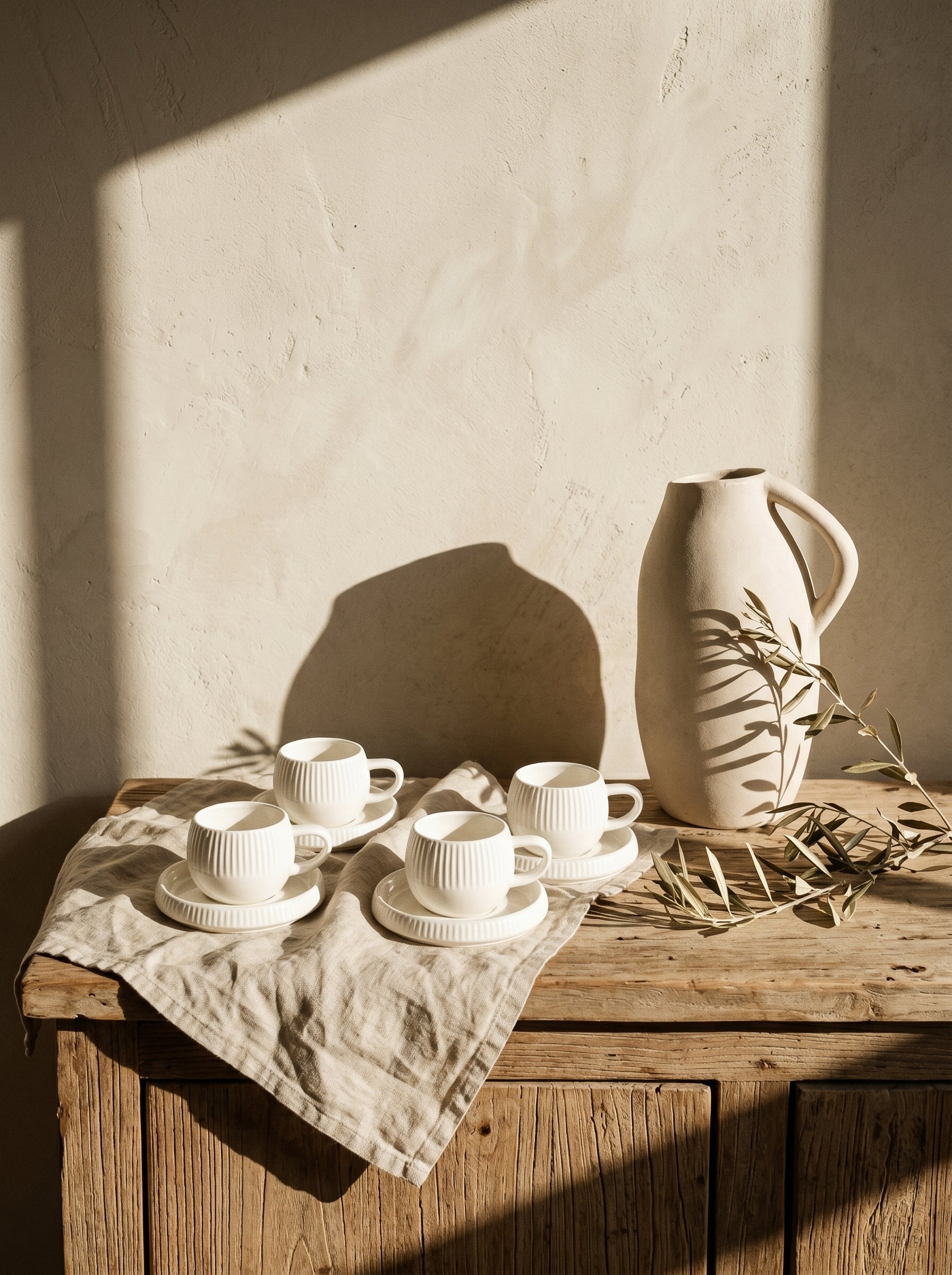 Service à café Chubby Lines – Tasses 120 ml