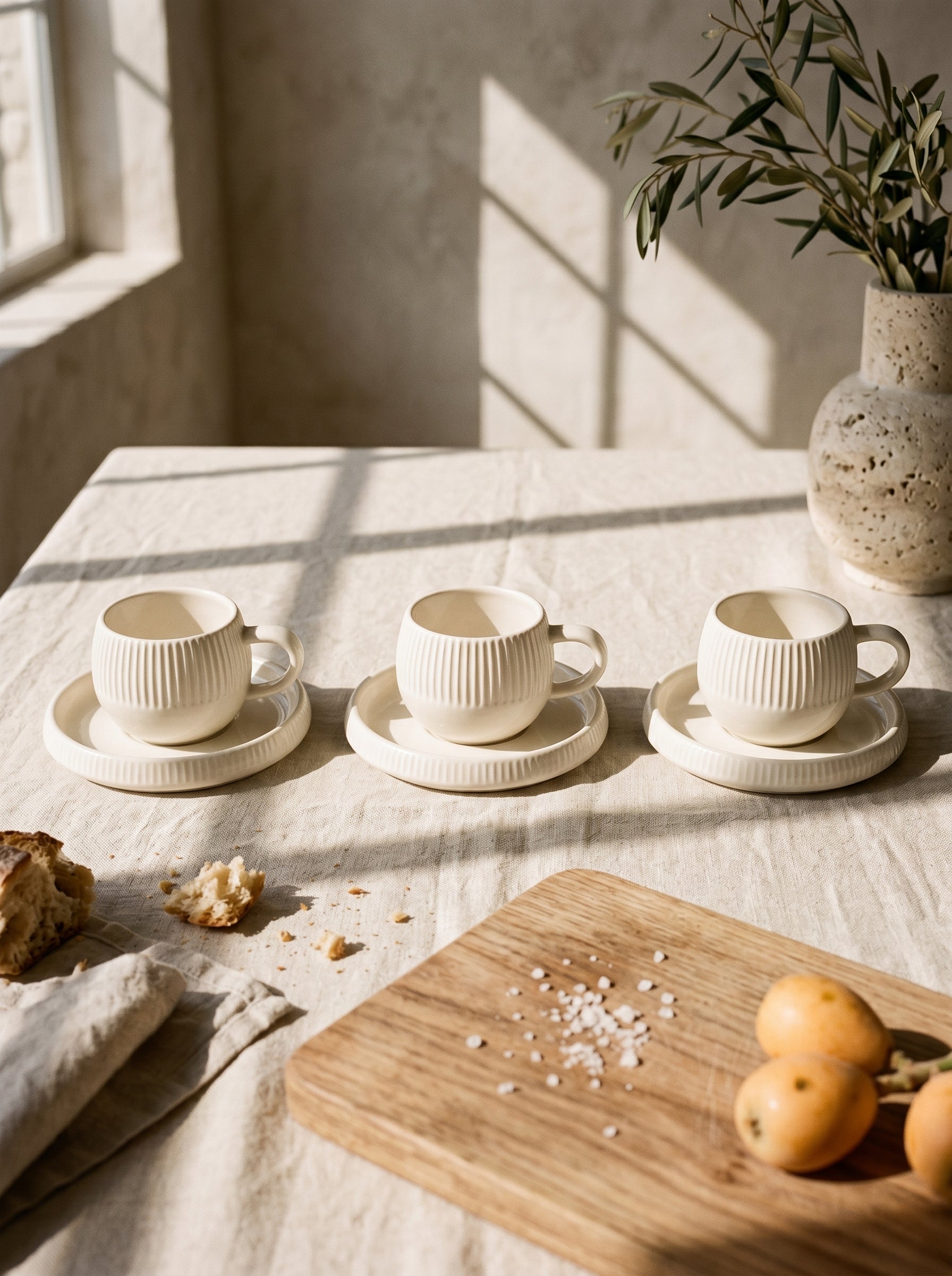 Service à café Chubby Lines – Tasses 200 ml