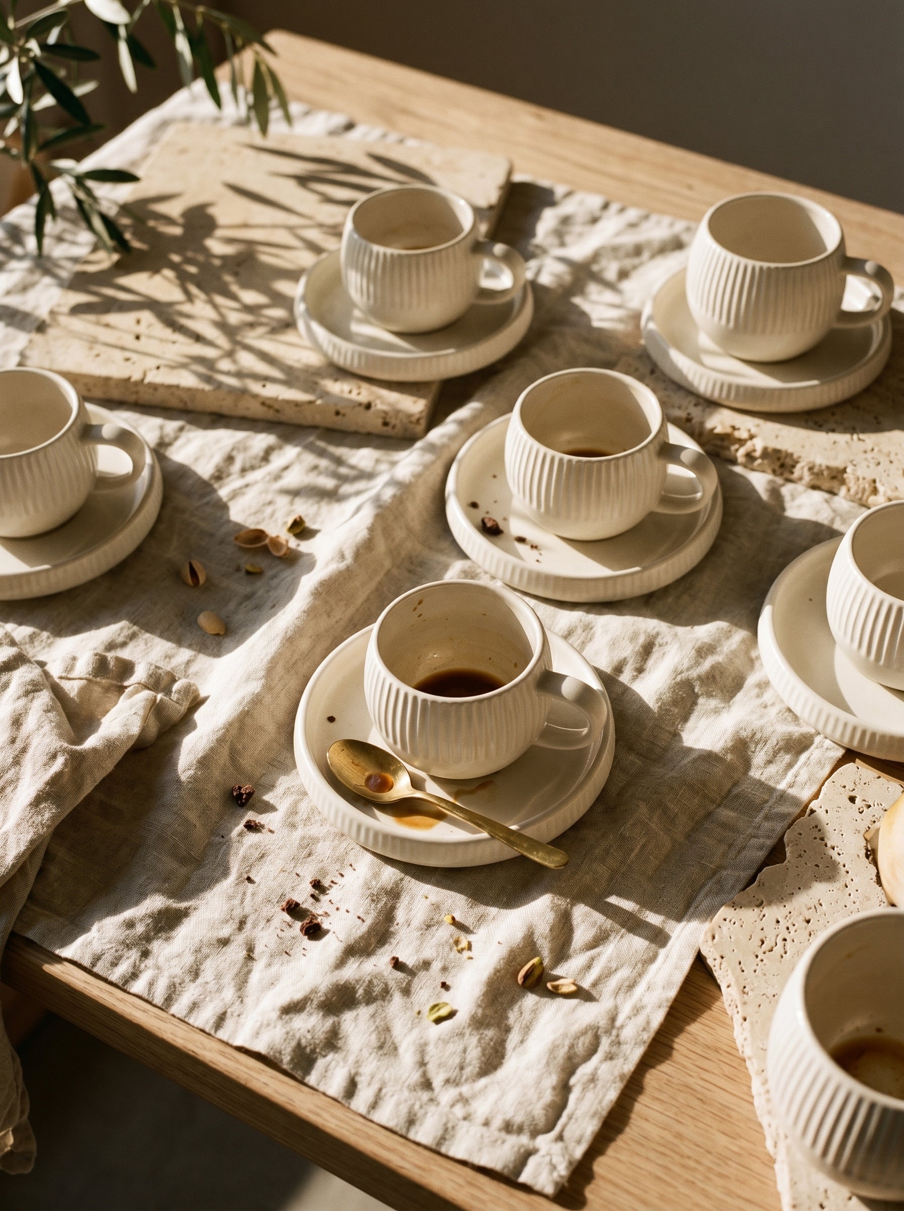 Service à café Chubby Lines – Tasses 200 ml