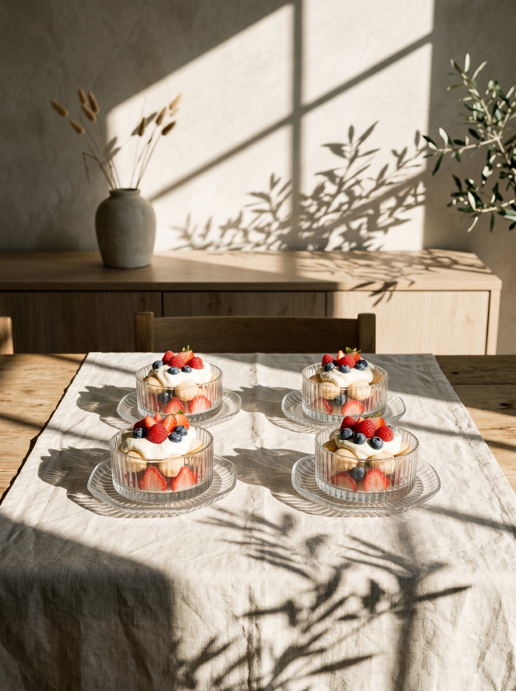Set de bols apéritif en verre strié