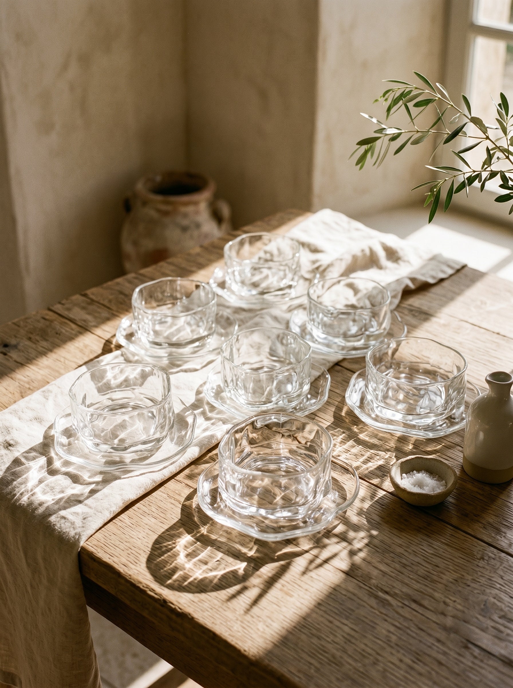 Set de bols apéritif en verre
