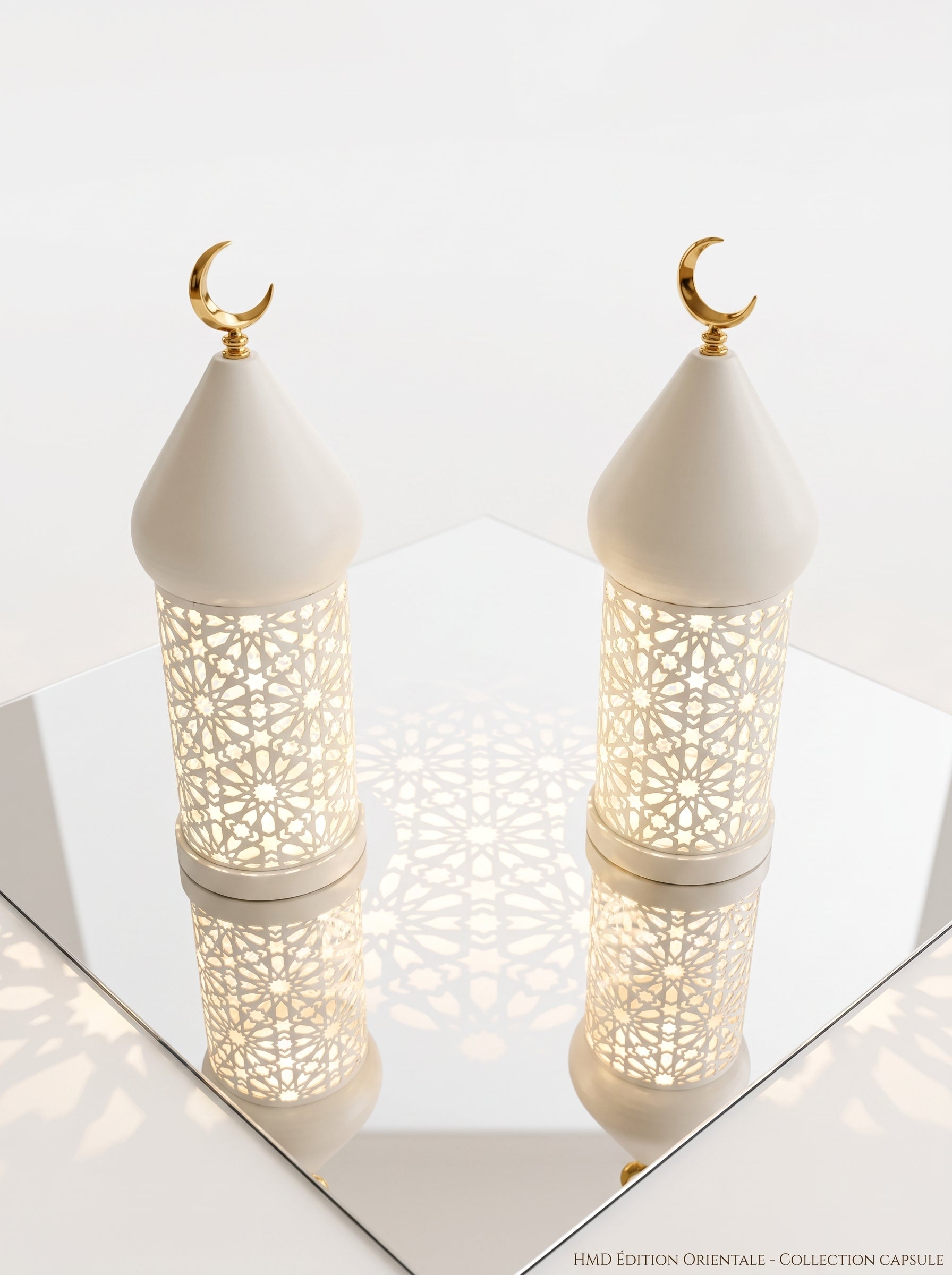Petite Lanterne lumineuse LED - Blanche