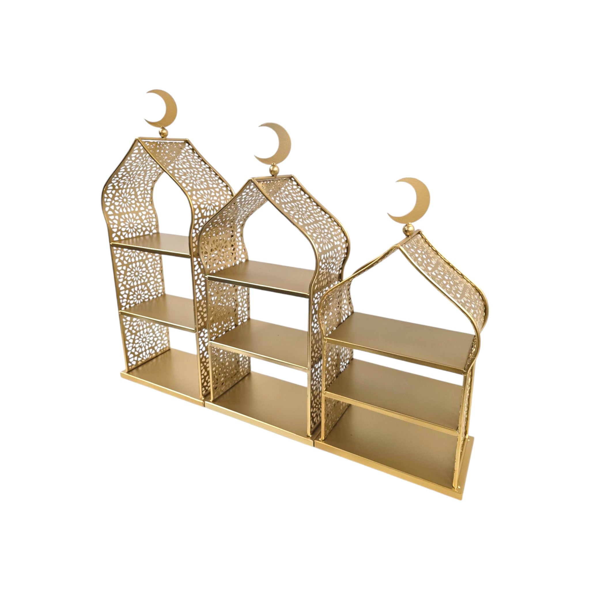 Plateau oriental 2 étages - Doré - Happy Muz Deco