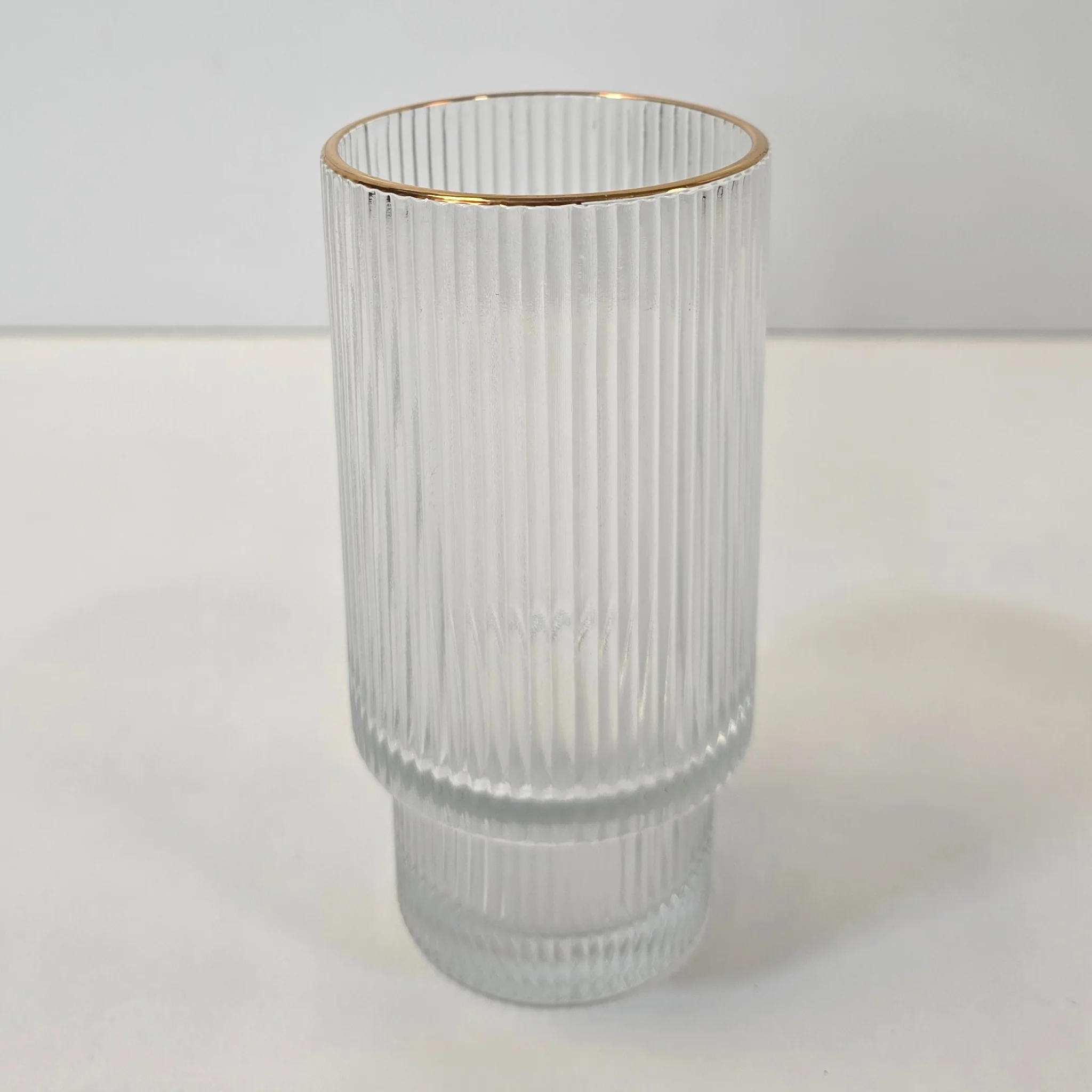 Lot de 6 grands Verres Lines – Liseré Doré - Happymuzdeco