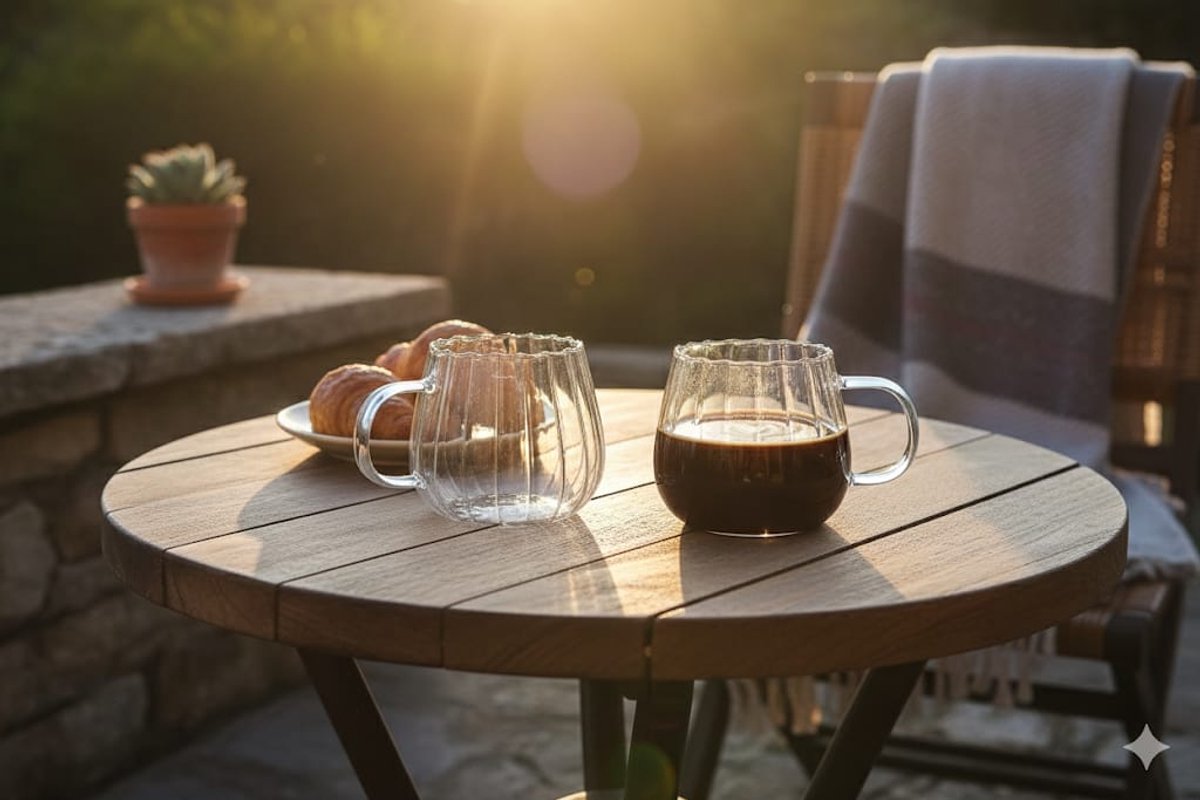 Lot de 2 tasses à café Timeless – 350 ml - Happymuzdeco