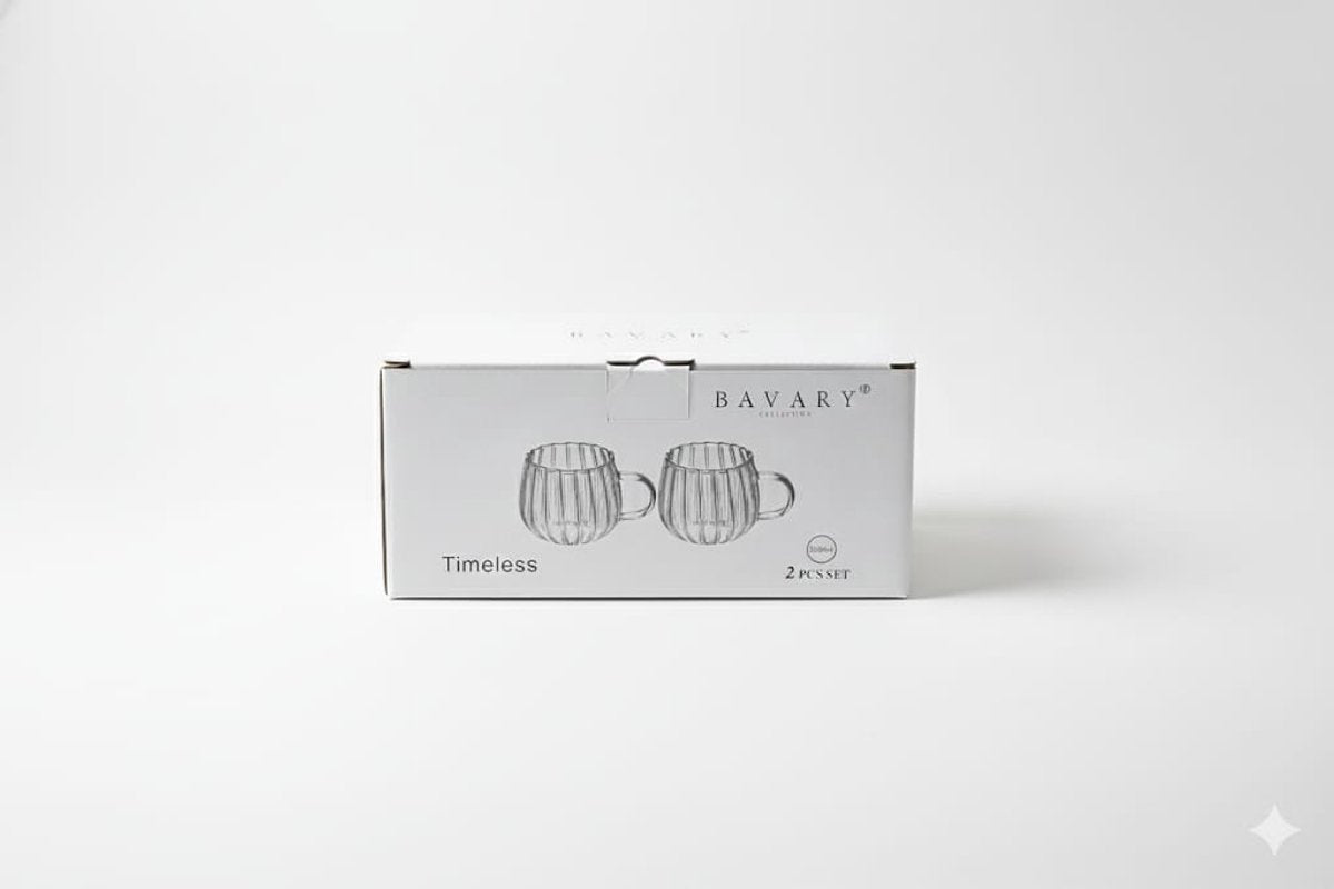 Lot de 2 tasses à café Timeless – 350 ml - Happymuzdeco