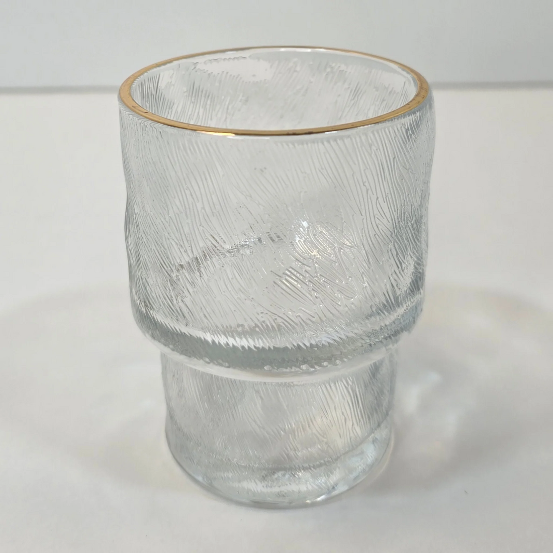 Lot de 6 petits Verres Ice - Liseré Doré - Happymuzdeco