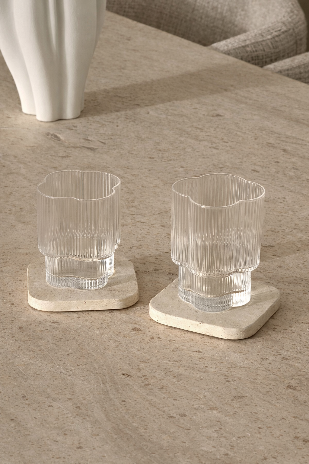 Lot de 6 petits verres Trèfle - Happymuzdeco