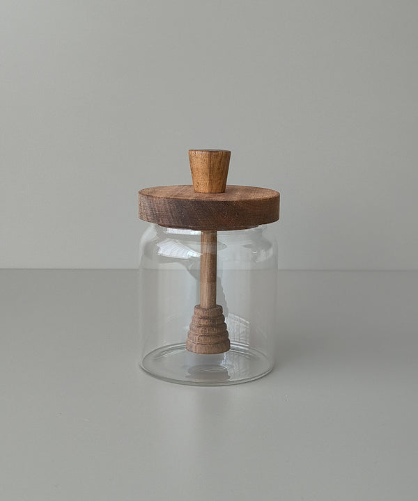 Pot de miel bois d’acacia – Rangement alimentaire - Happymuzdeco