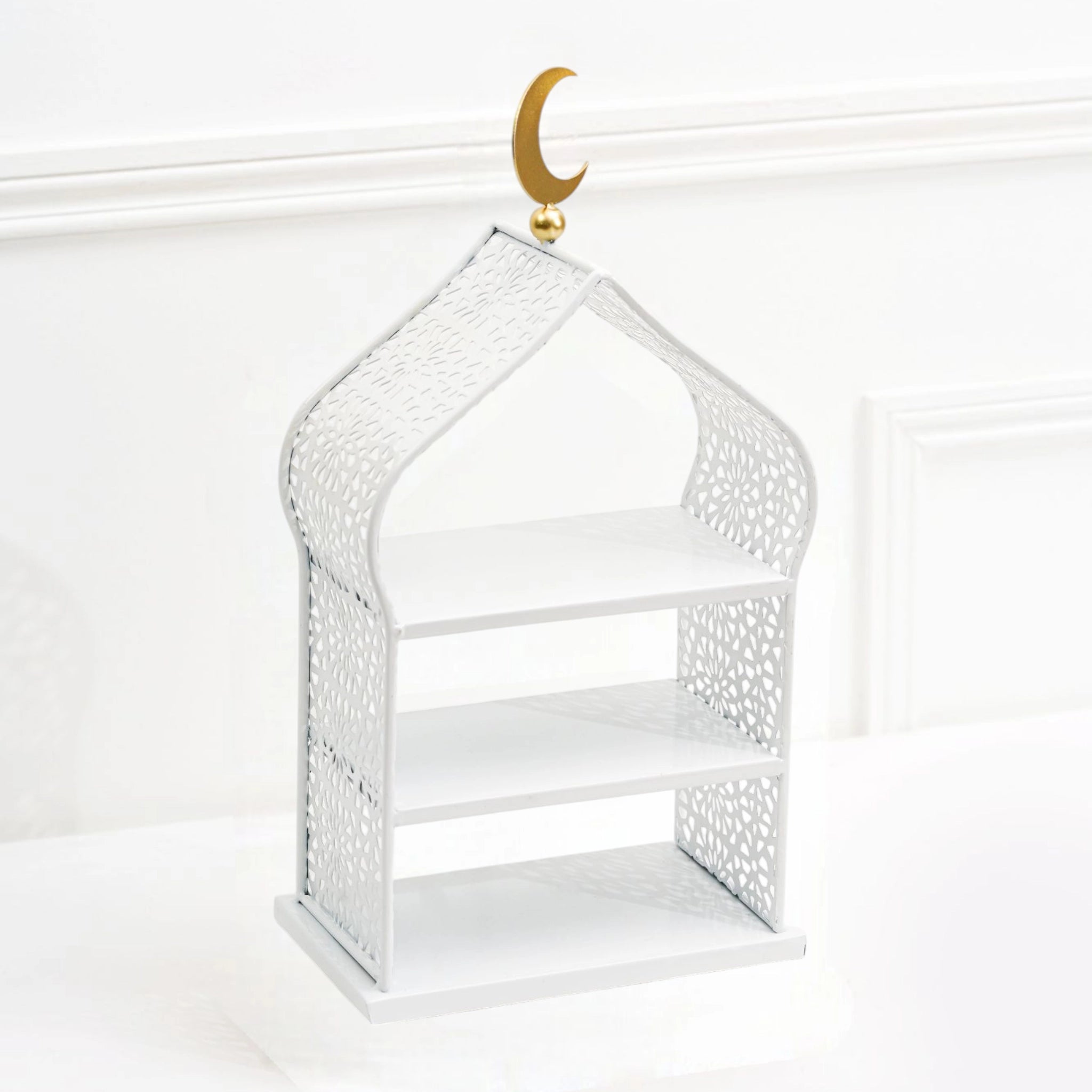 Plateau oriental 2 étages de Petite Taille - Blanc