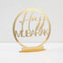 Déco en Acrylique Hajj Mubarak - Doré - Happy Muz Deco