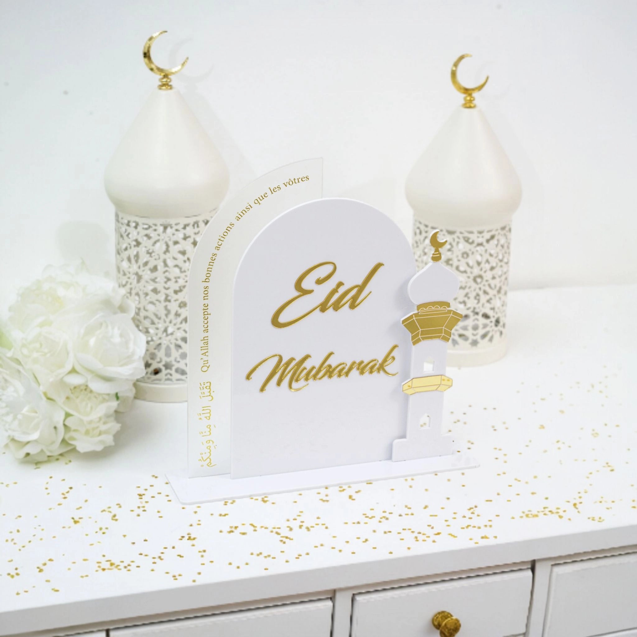 Déco en Acrylique Eid Mubarak avec Dou&