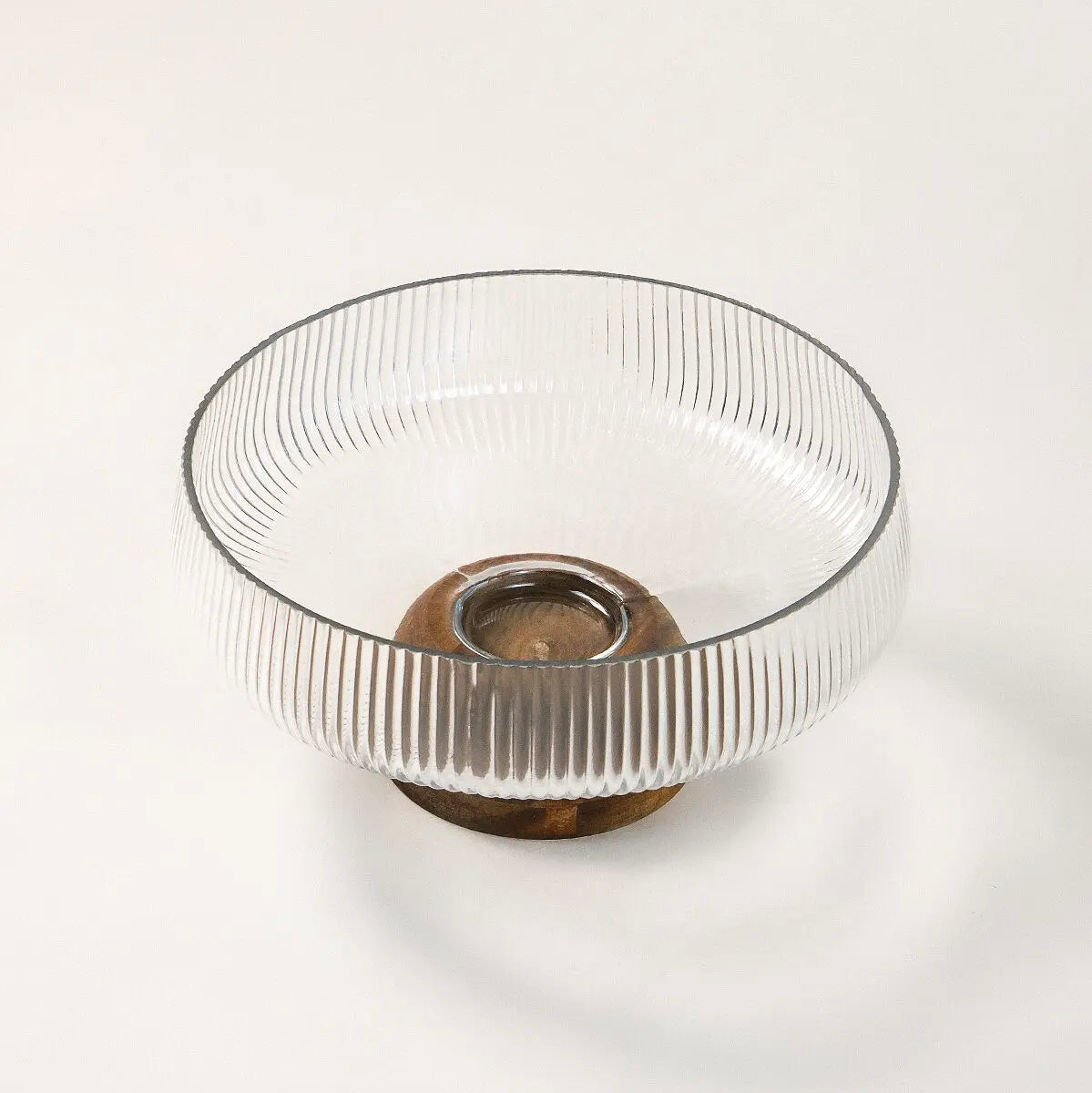 Saladier avec support en bois d’acacia – 24 cm - Happymuzdeco