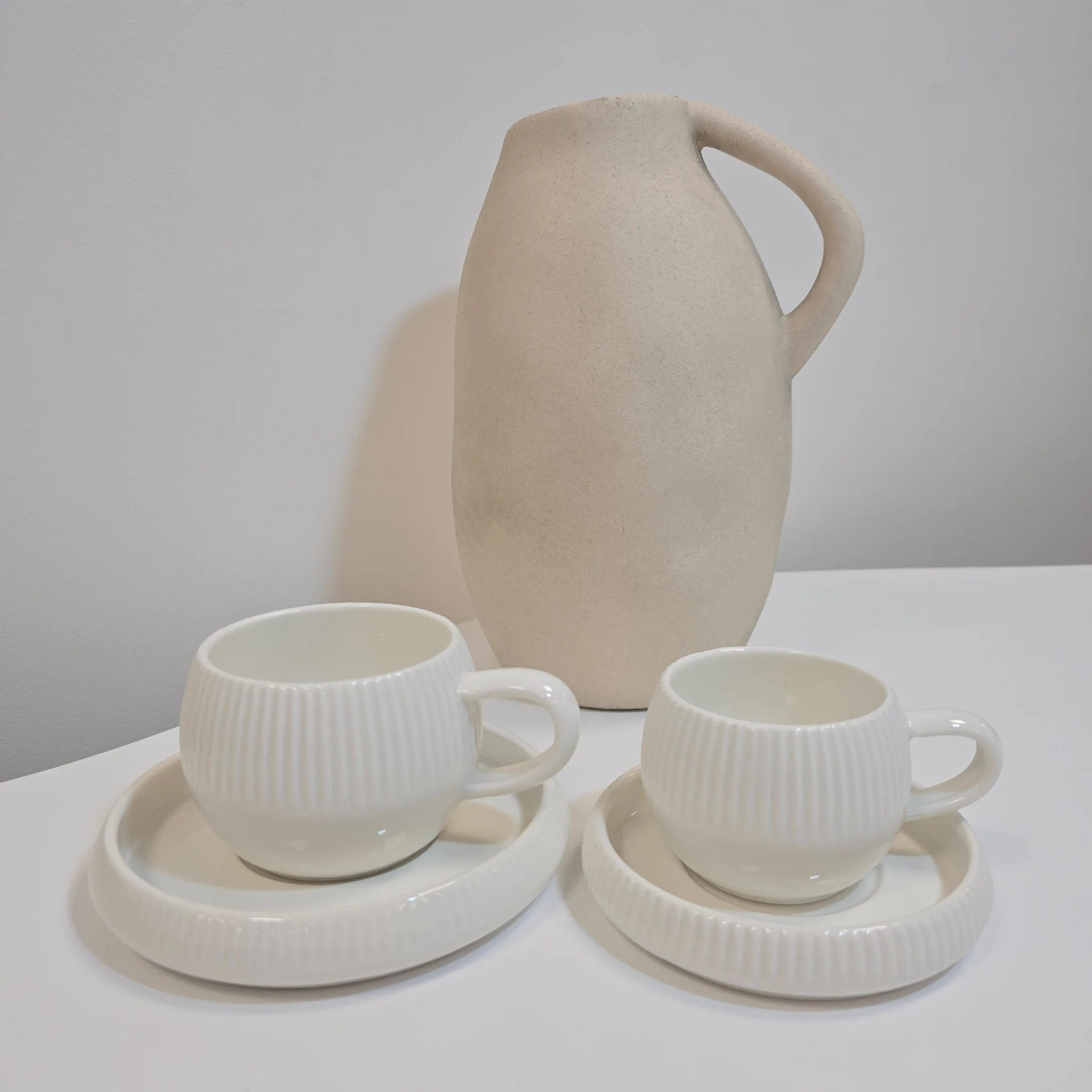 Service à café Chubby Lines – Tasses 200 ml - Happymuzdeco