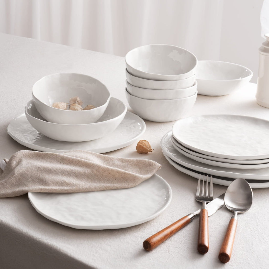 Services de vaisselles Moon Surface - 24 Pièces