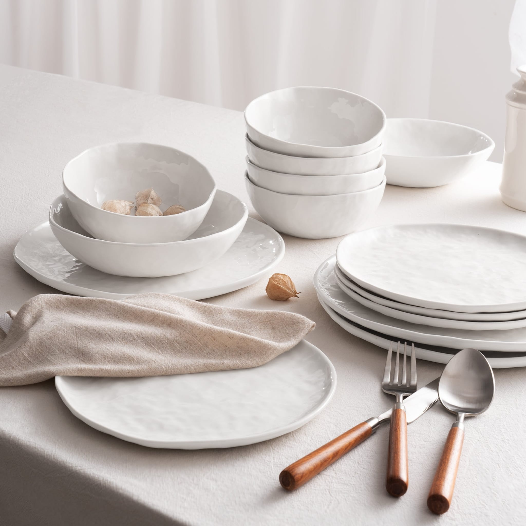 Services de vaisselles Moon Surface - 24 Pièces