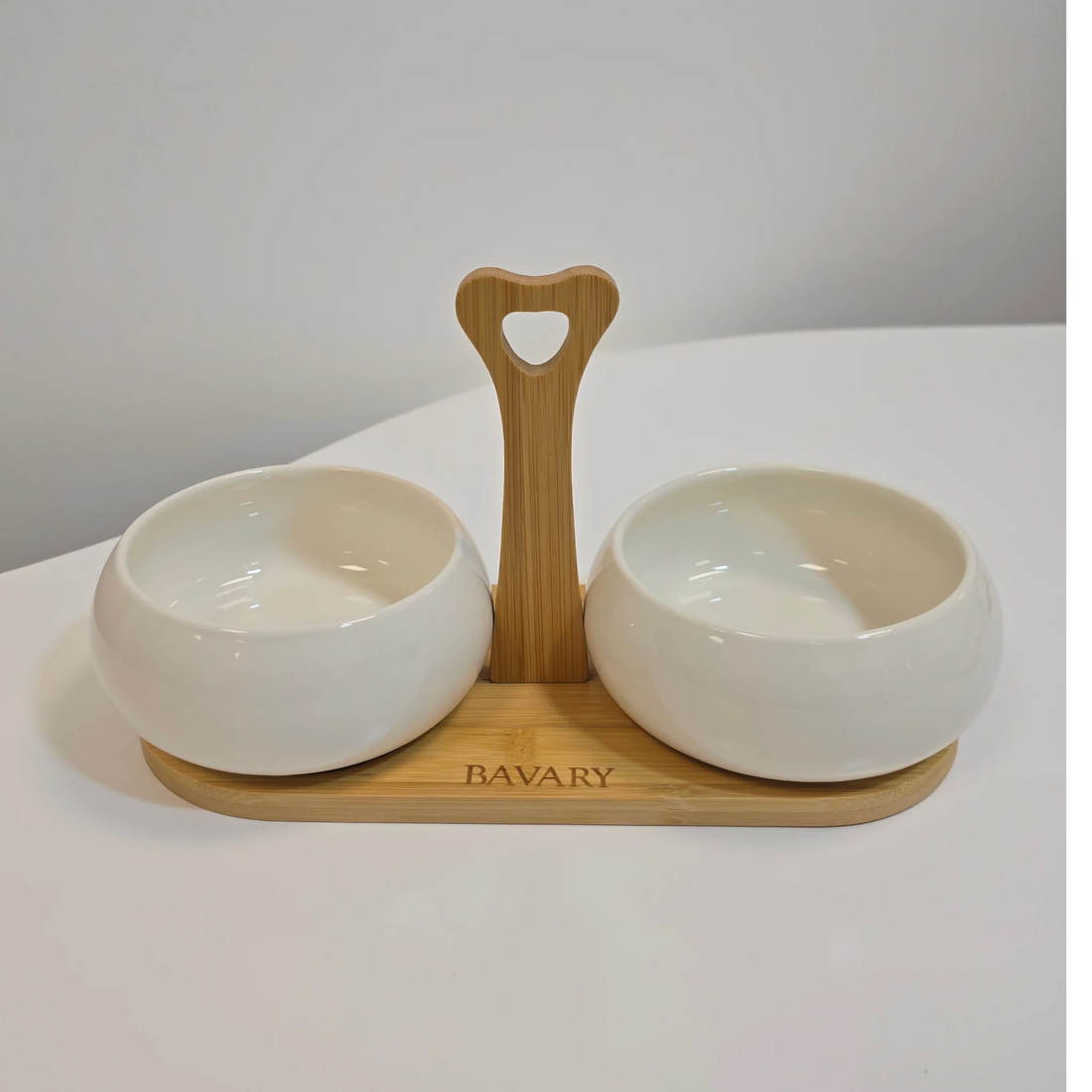 Set de bols apéritif Chubby avec support en bambou - Happymuzdeco