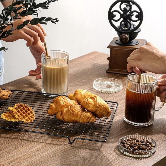 Tasse en verre design avec couvercle - Happymuzdeco