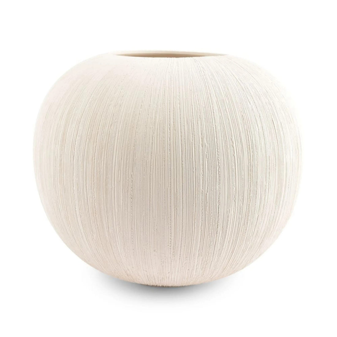 Vase Boule Effet Brossé - Happymuzdeco