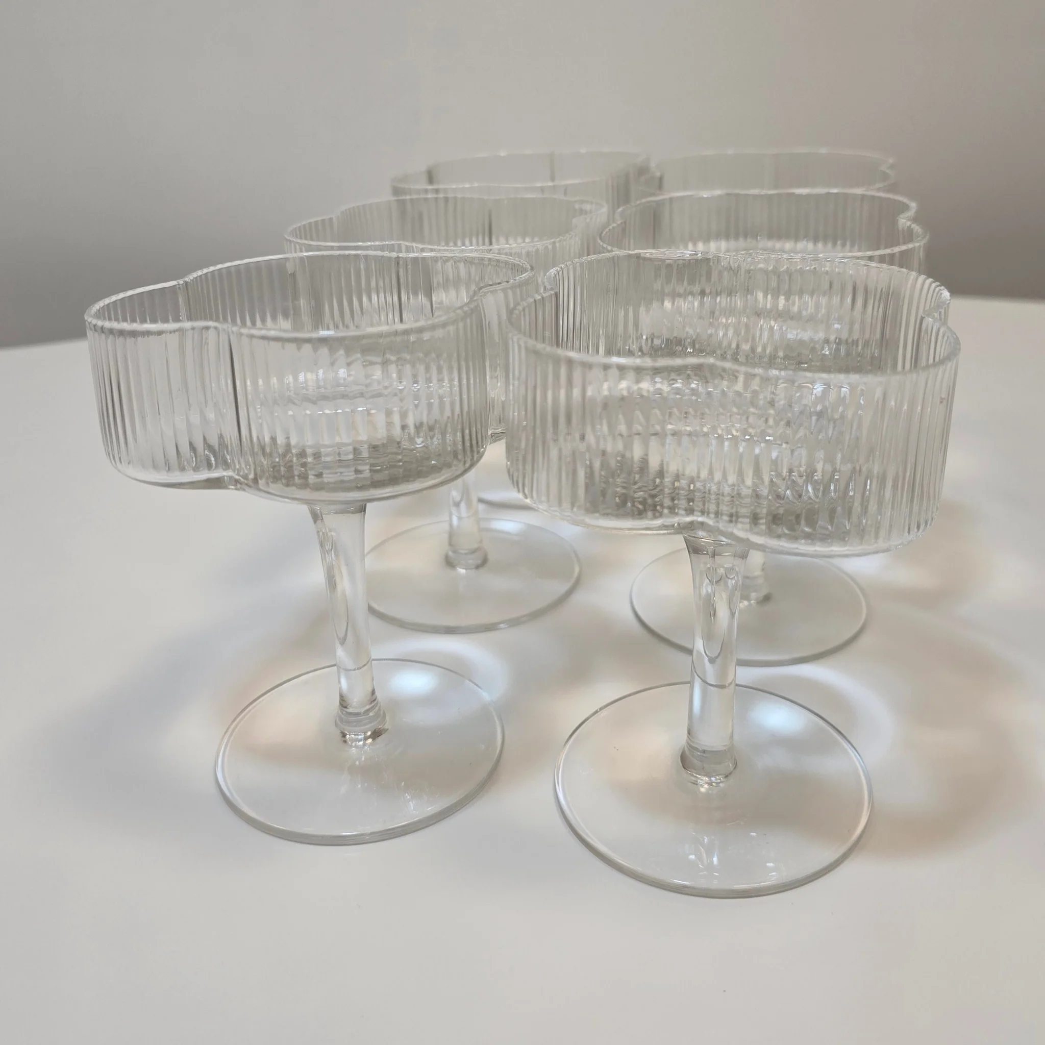 Lot de 6 verres à cocktail Trèfle - Happymuzdeco