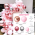 Kit arche à ballons Rose (107 Ballons) - Happy Muz Deco