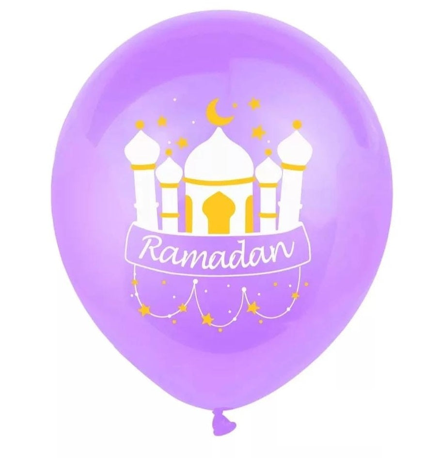 Ballons Ramadan Kareem x 5 - Happy Muz Deco