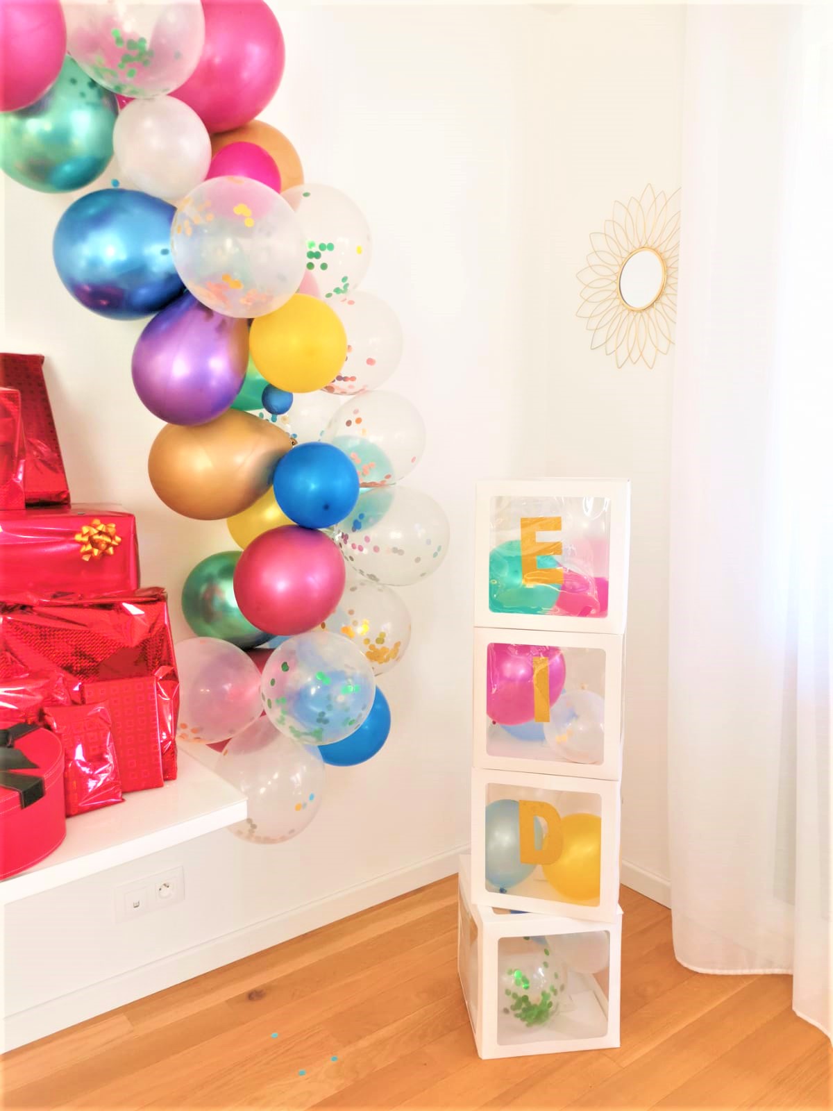Cubes à ballons EID - Blanc