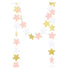 Banderole étoilée pailletée - Rose, blanc et doré - Happy Muz Deco