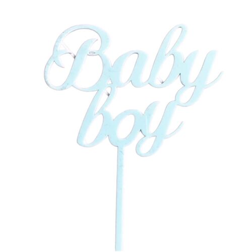 Cake topper Baby Boy Bleu