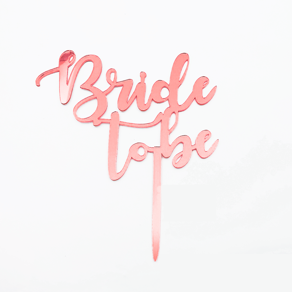 Cake topper Bride to be Rose