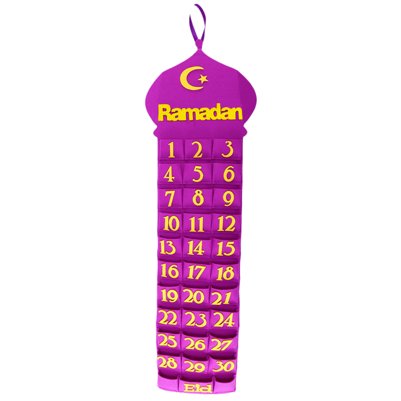 Décorations du Ramadan Calendrier du Ramadan Calendrier de l'Aïd
