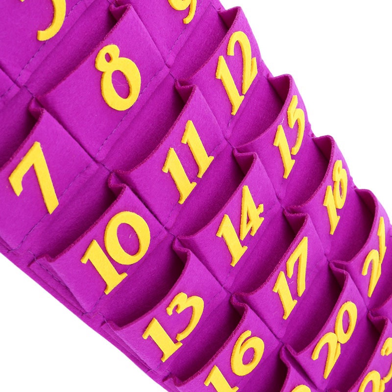 calendrier violet deco decoration eid mubarak ramadan 2022