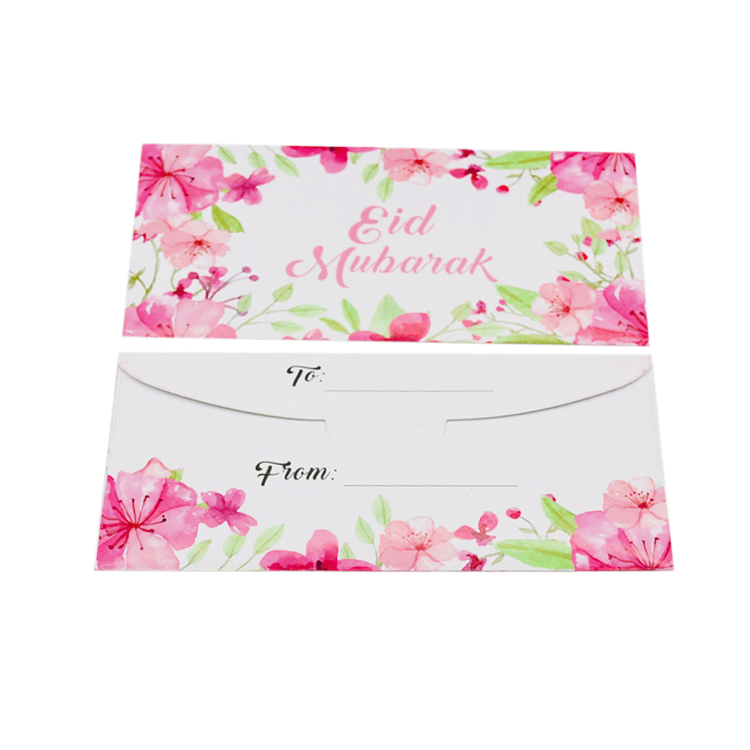 Enveloppes cadeaux Eid Mubarak - Rose | Eid Mubarak Enveloppes | Mini Enveloppes cadeaux - Happy Muz Deco