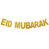 Banderoles Eid Mubarak pailletées | bannières suspendues | accrocher des lettres sur une ficelle - Happy Muz Deco