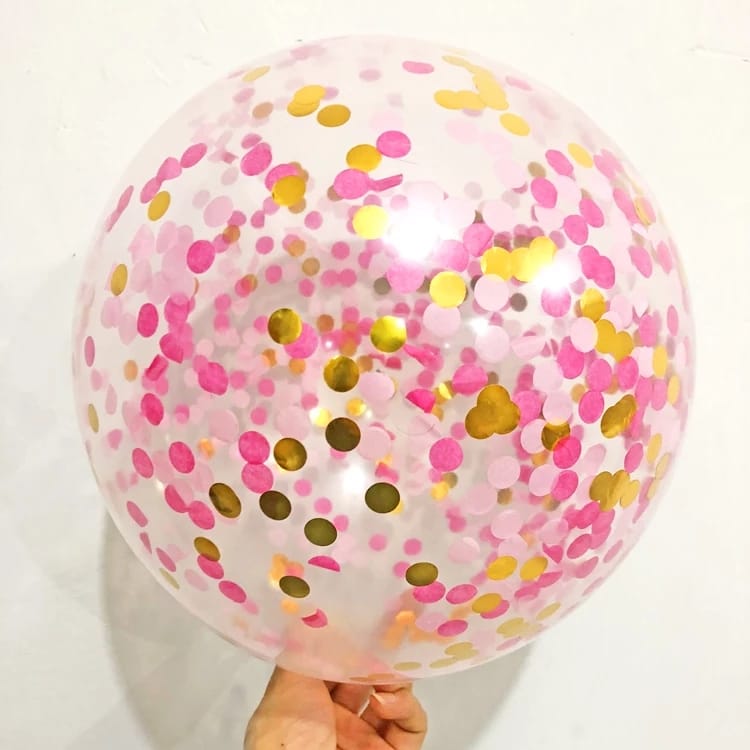 Ballons confettis x5 (bientôt disponible) - Happy Muz Deco