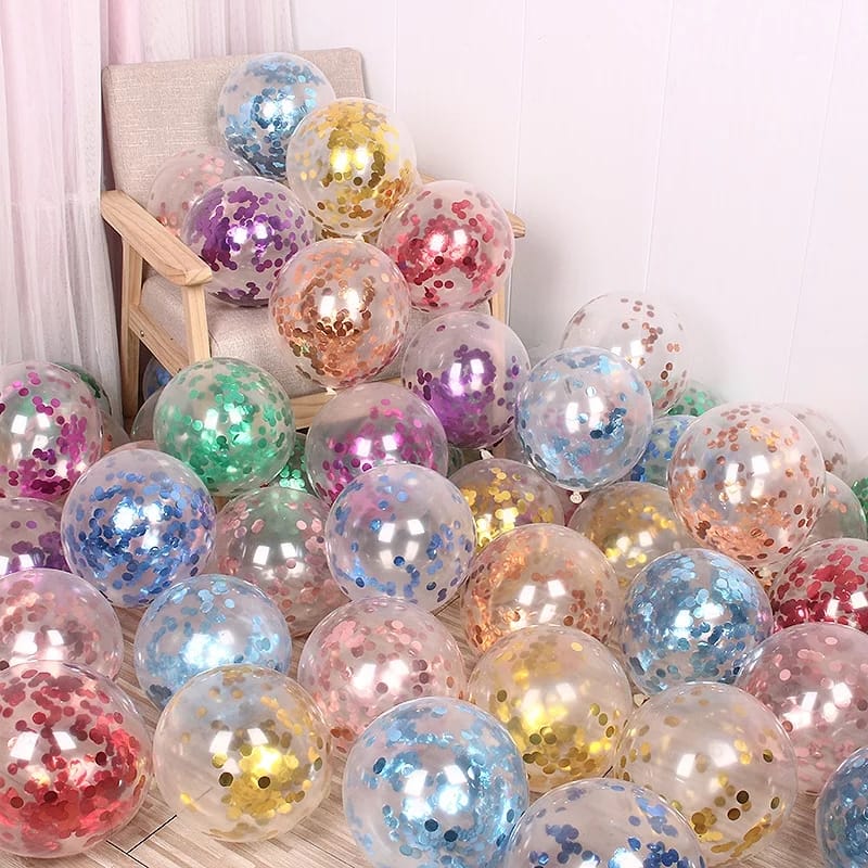 Ballons confettis x5 (bientôt disponible) - Happy Muz Deco