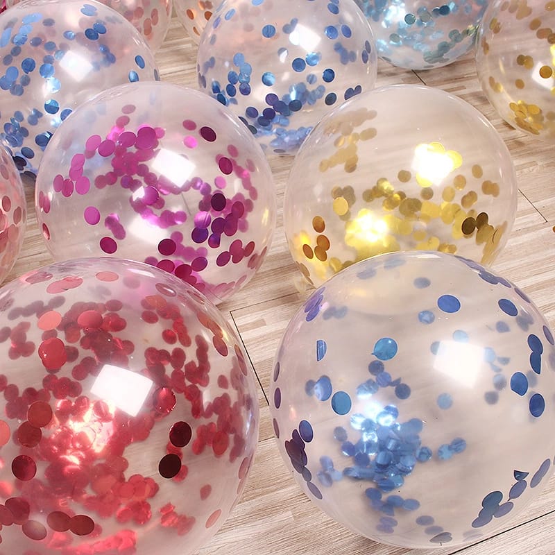 Ballons confettis x5 (bientôt disponible) - Happy Muz Deco