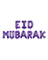 Ballons lettres Eid Mubarak - Violet - Happy Muz Deco