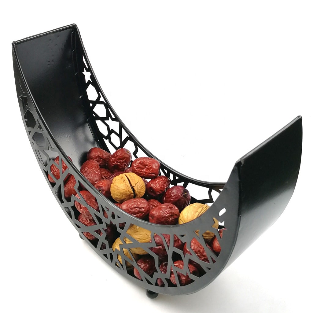 plateau en metal noir | Deco de Table | decoration eid mubarak ramadan 2022