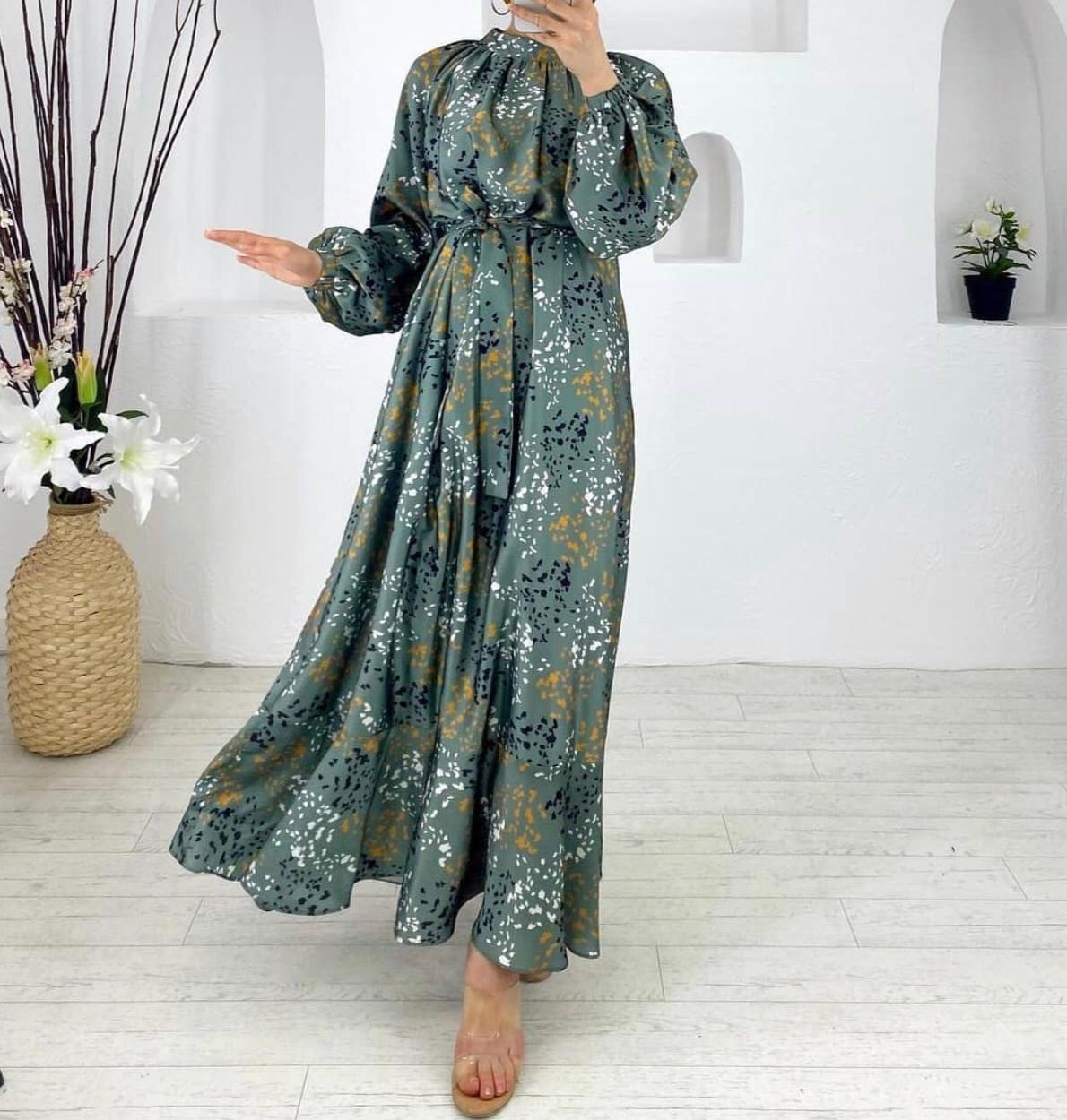 Robe Saraya mastour vert